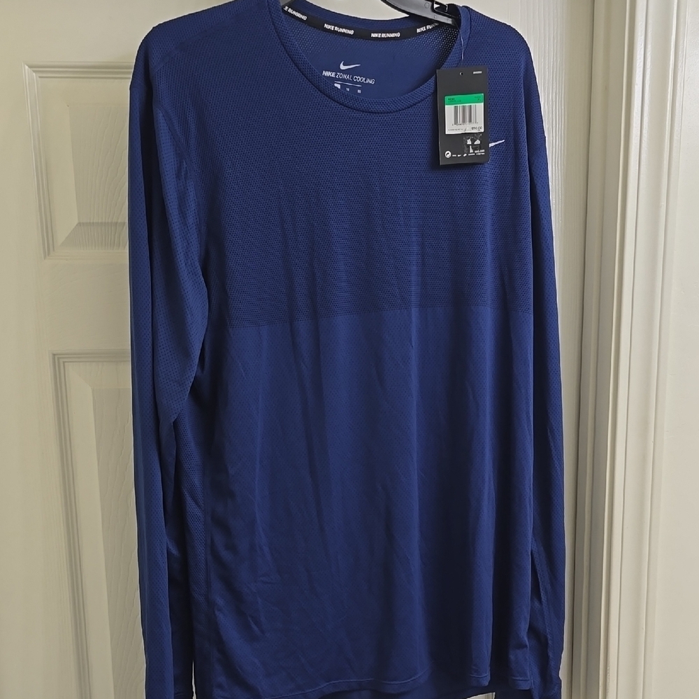 Nike Blue Long Sleeve Athletic Tee